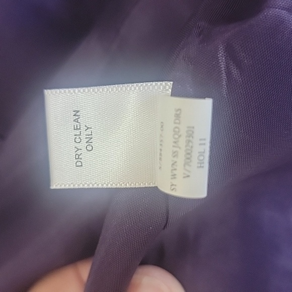NEW - BANANA REPUBLIC DARK PURPLE DAMASK DRESS (sz 0) - Picture 8 of 8